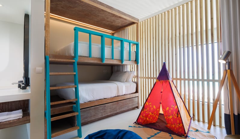 Hard Rock Hotel Maldives_Silver_Family_Studio_Kids_Bedroom